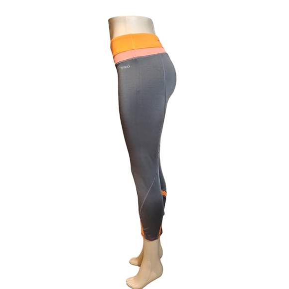 TKO size m workout leggings Grey orange - Picture 7 of 14